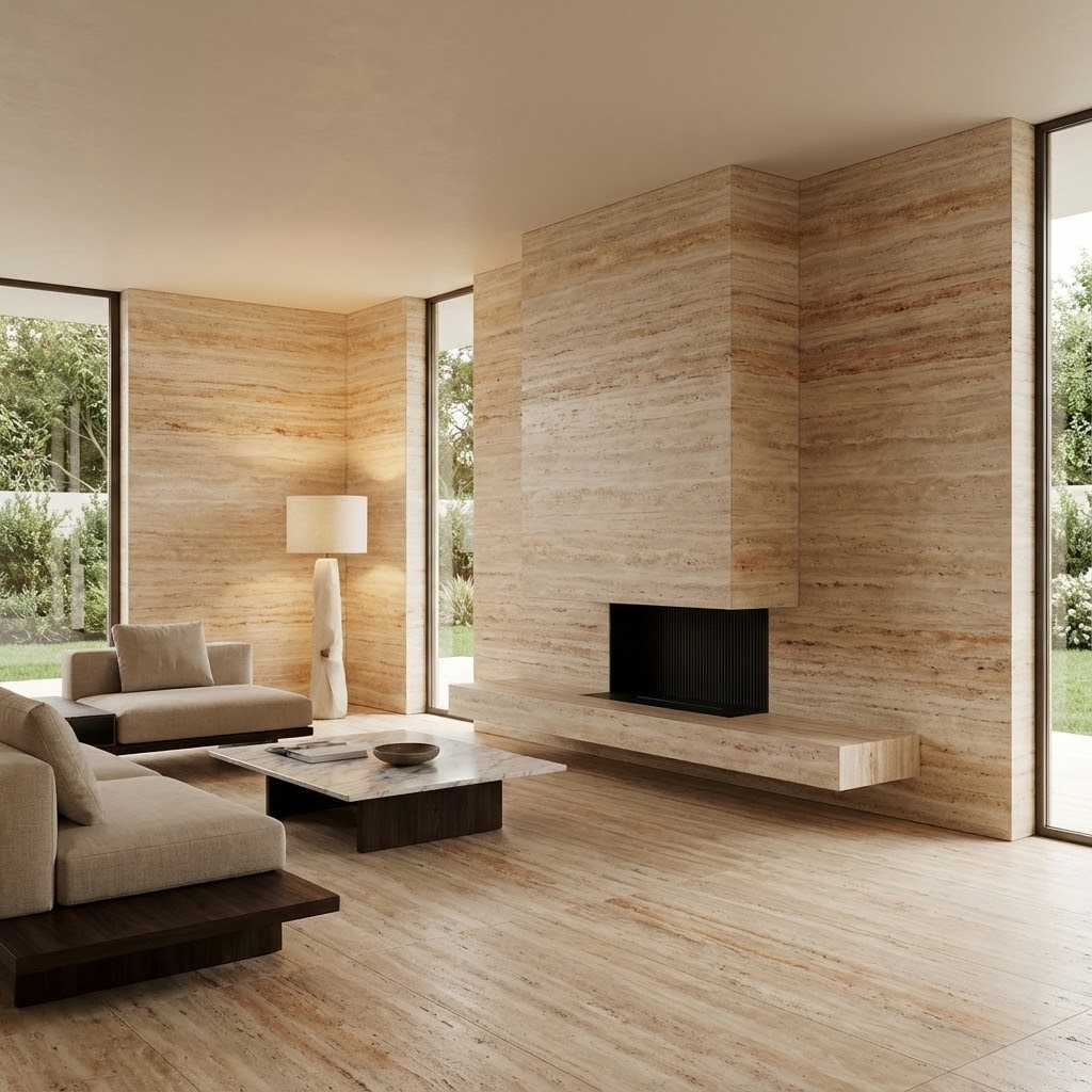 Classic Travertine Natural Stone Application