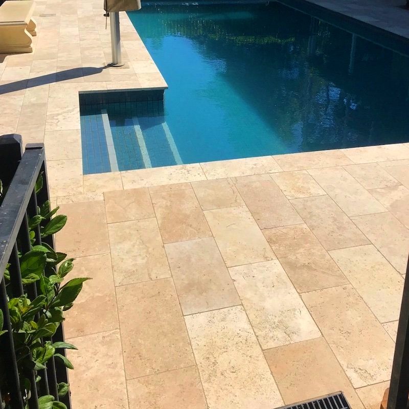 Classic Travertine Outdoor Application