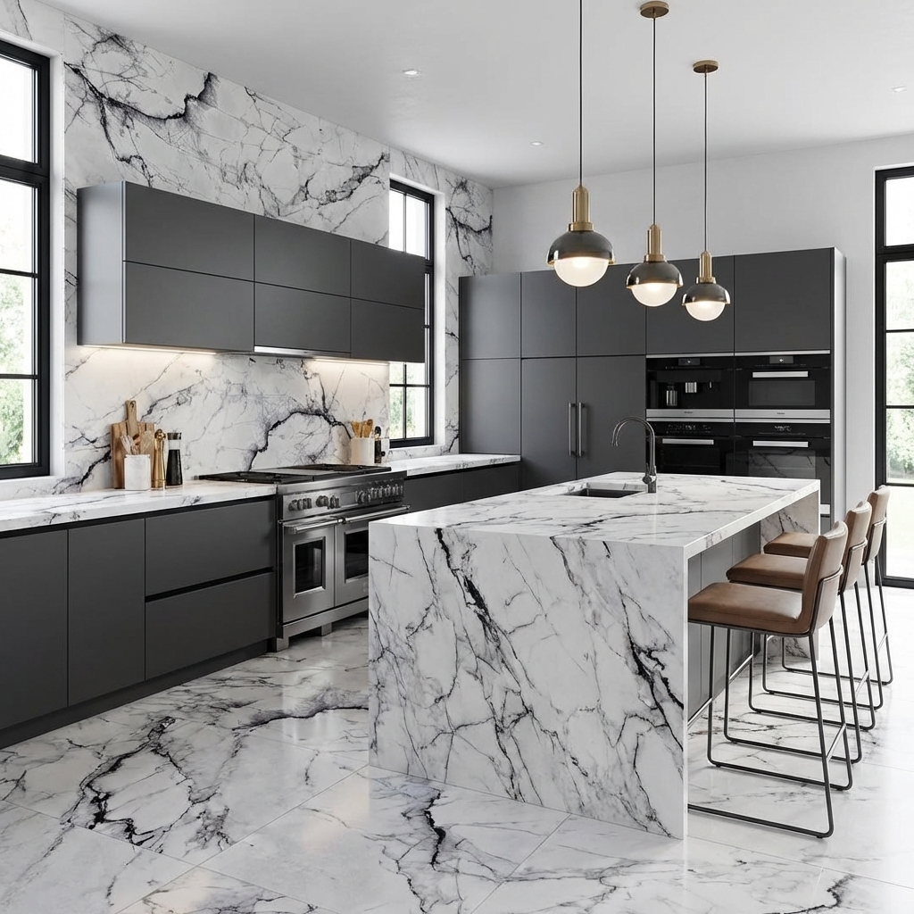 Milas Lilac Marble Application
