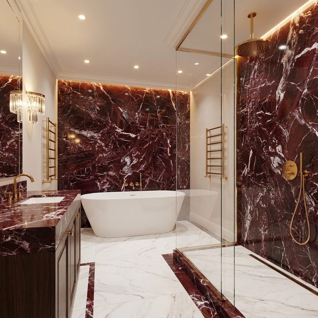 Rosso Levanto Bathroom Project