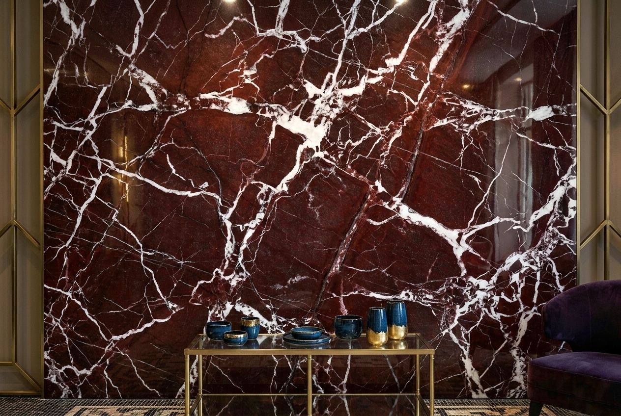 Rosso Levanto Marble Application