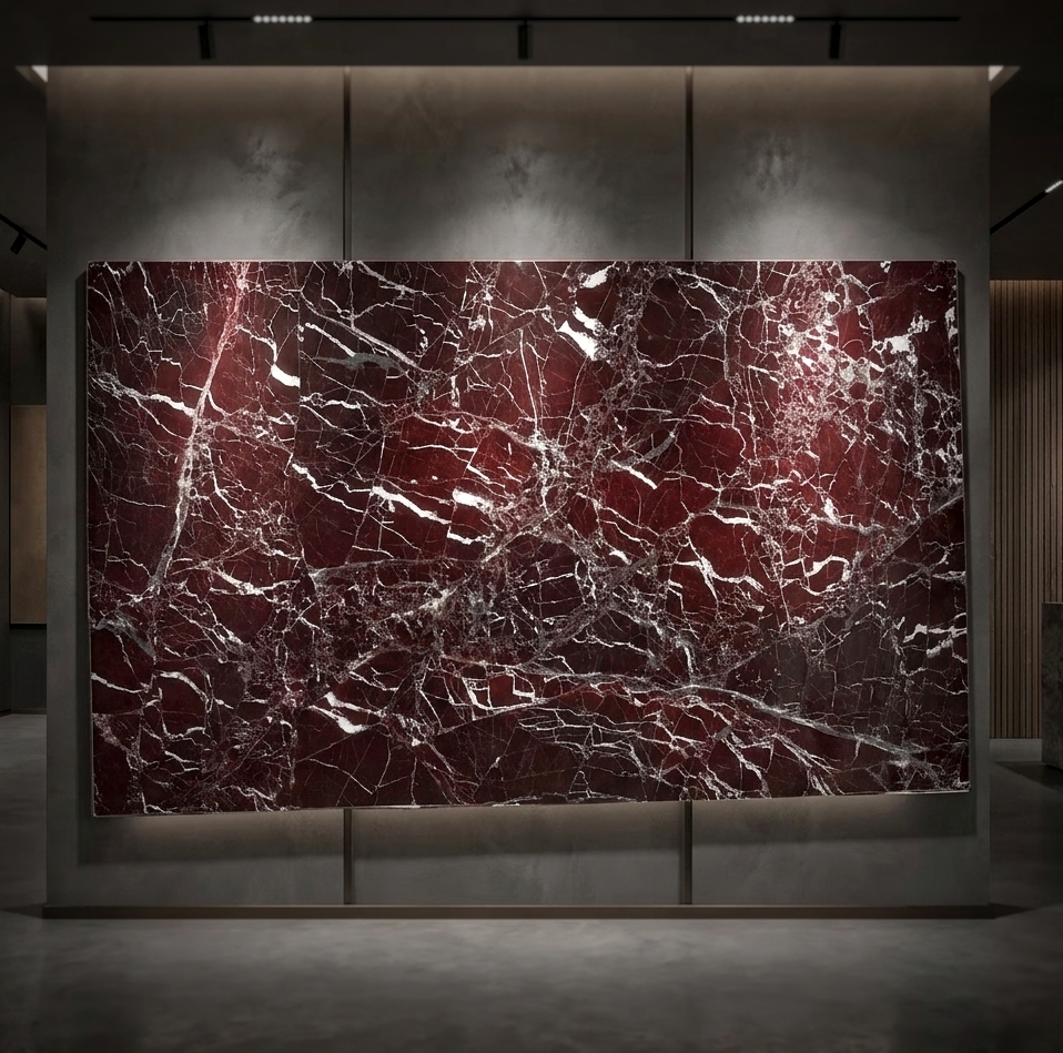 Rosso Levanto Polished Close Up