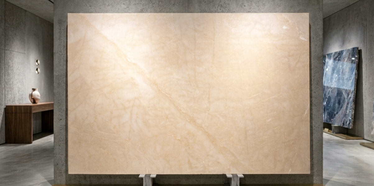 Shandian Beige Polished Close Up